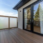 Outdoor wooden privacy enclosure